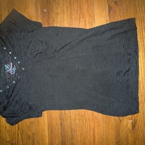 Joe Boxer Black V‑Neck Short Sleeve Tee